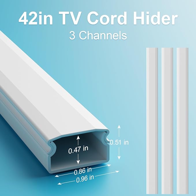 Yecaye Cord Hider, 42In Cord Covers - Image 3