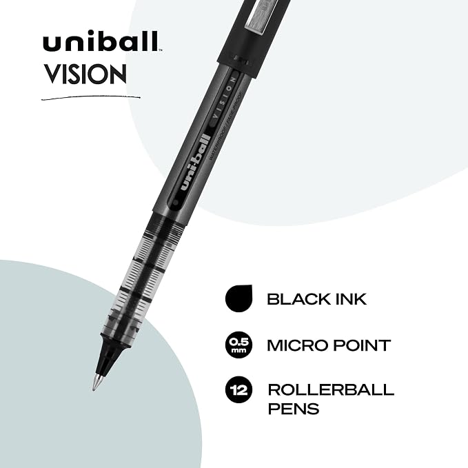 Uniball Vision Rollerball Pen - Image 3