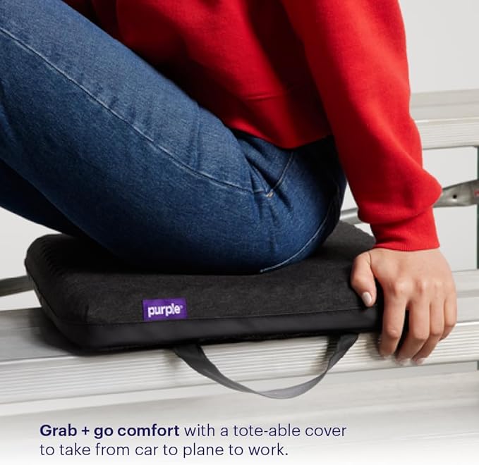 Purple Royal Seat Cushion, Portable 2 Inch Gel Seat Cushion, GelFlex Grid | - Image 3
