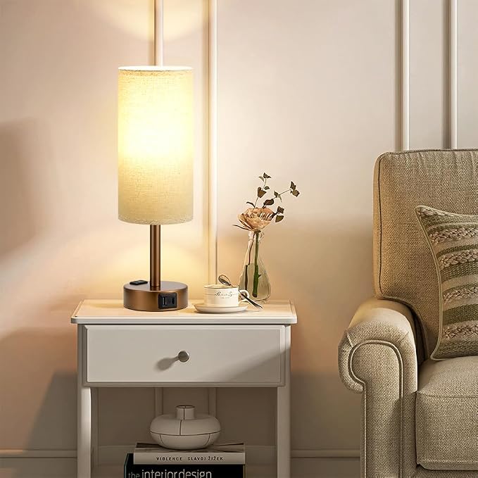 Fenmzee Brown Bedside Table Lamp - Image 8
