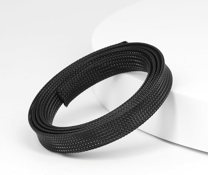 25ft PET Expandable Braided Cable Sleeve 1/2inch Pet Braided Cable Sleeve - Image 3