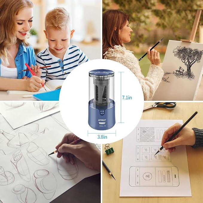 AFMAT Electric Long Point Pencil Sharpener - Image 7