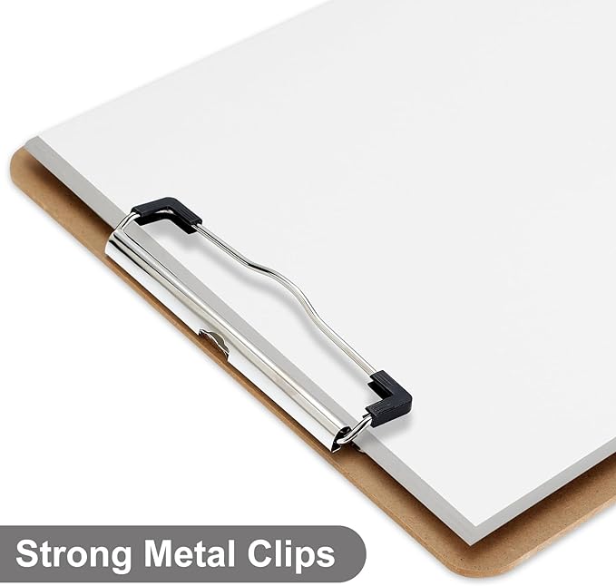 Wood Clipboards 30 Pack, Letter Size Hardboard Clip Board 8.5x11 | A4 Standard - Image 3