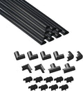 D-Line 157in Cord Hider Kit, Patented Cable Cover, Hide Wires on Wall, Channel by D-LineUSAinc