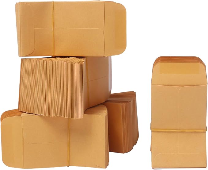 Xxcxpark 500 PCS #1 Coin Envelopes, 2-1/4” x 3-1/2” inches Brown Kraft - Image 9