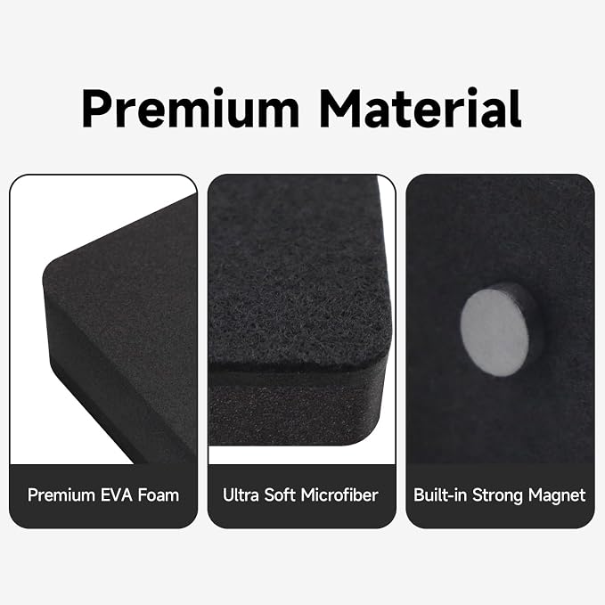 Dry Erase Erasers, 24 Pack Magnetic Whiteboard Erasers - Image 3