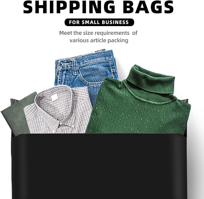 POLYSELLS 50 pcs 24x24 Inches Black Poly Mailers Shipping Envelopes, Strong - Image 3