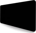 Large Black Computer Mouse Pad, Office Non Slip Gaming Desktop Keyboard Pad | by LQFIWSS