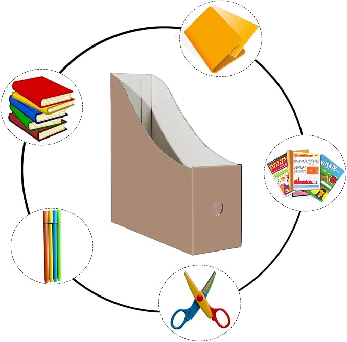 Limitliho 6 Pack Cardboard Magazine Holder - Image 5