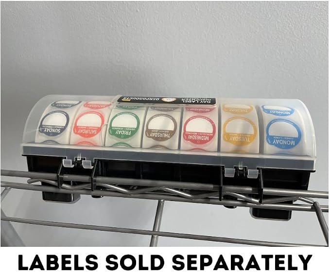 QSRProducts 7-Slot Day of The Week Covered Label Dispenser - Image 7