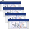 Clear Money Envelopes for Cash 7.6"x3.7" | Money Bags by VOCHIC