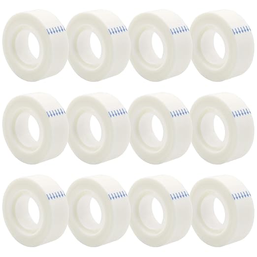 OWLKELA 12 Rolls Matte Adhesive Tape, Matte Finish Invisible Tape, Foggy by OWLKELA
