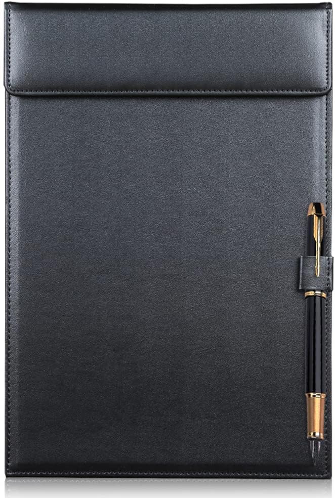 Elome PU Leather Clipboard 13" X 9" by LeLehome