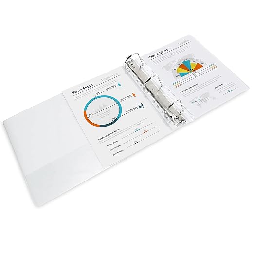 Amazon Basics 3 Ring Binders, 3 Inch D-Ring Organizer - Image 4