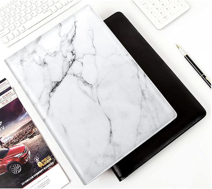 Marble Portfolio Case, WAVEYU Padfolio Cover Folder - Image 5