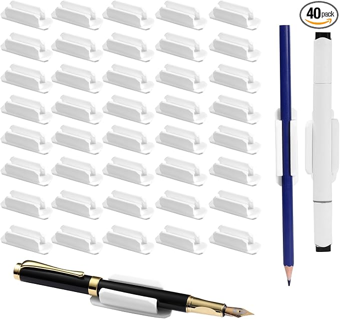 VZZNN 40 Pack Adhesive Pencil Holders by VZZNN