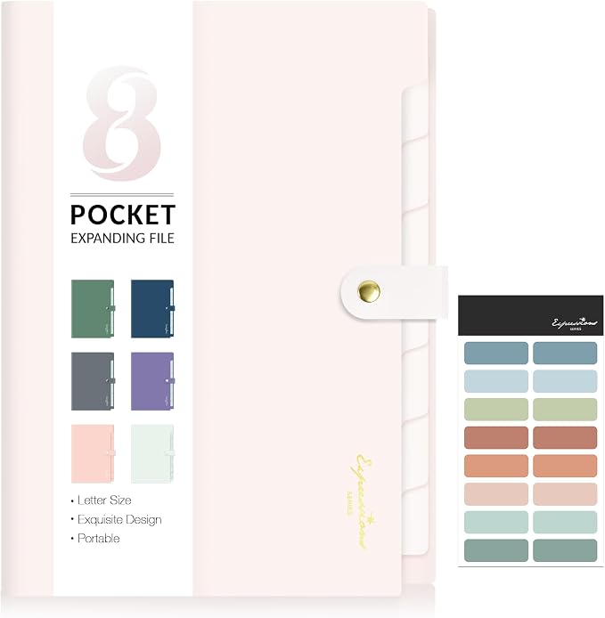 Sooez Elegant Accordion File Organizer by Sooez