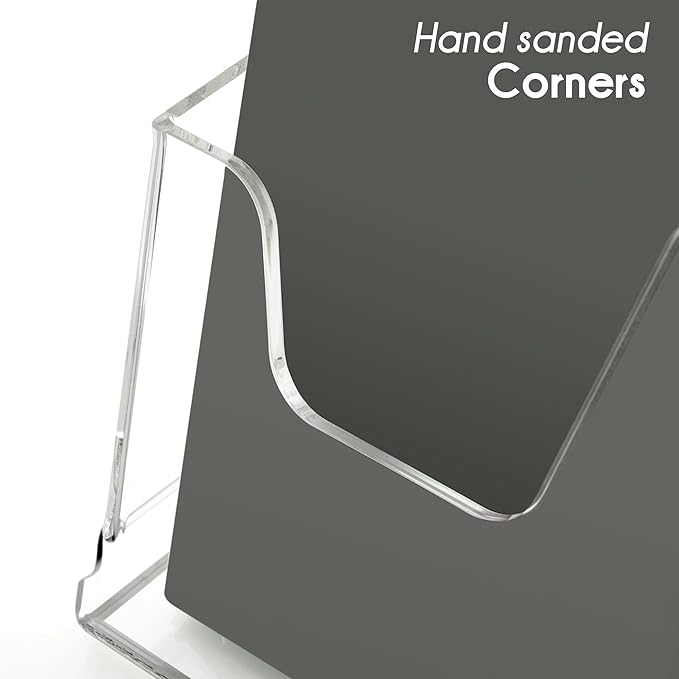 HeZone Acrylic Brochure Holder 8.5X11Inch, Magazine Pamphlet, Booklet Holder - Image 6