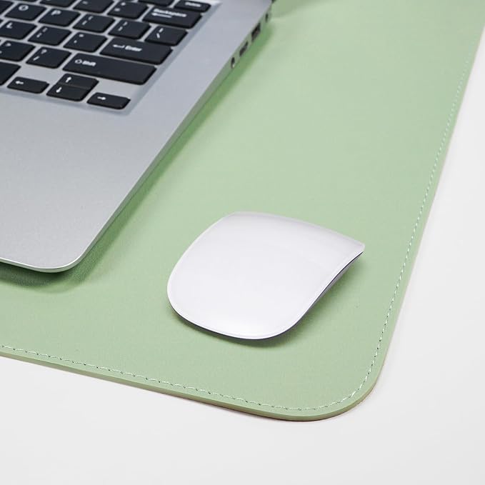 AFIING Cork Desk Mat 47" x 23.6", Dual-Sided Natural Cork & PU Leather Desk Pad - Image 4