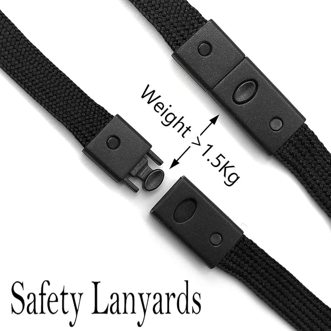Bird Fiy Lanyards Breakaway Bulk Black Lanyards Neck Flat Safety Badge Lanyard - Image 3