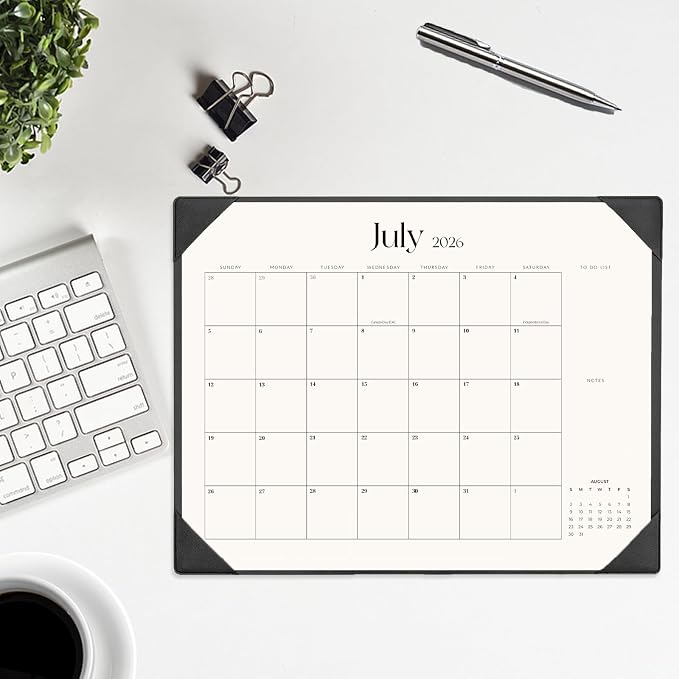 Desk Calendar 2026-2027 with Desk Mat – 22" x 17" Large Desk Pad Calendar Runs - Image 6