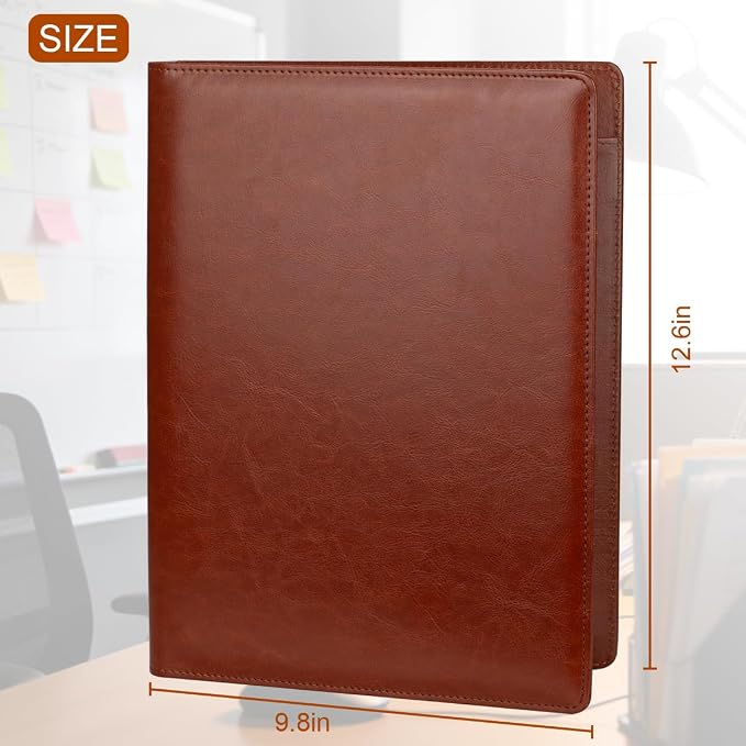 Padfolio Portfolio Binder, Faux Leather Folder, Resume Interview Legal Document - Image 4