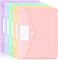 Forvencer Binder Pocket, 5 Pack Super Heavyweight Plastic Folders by Forvencer