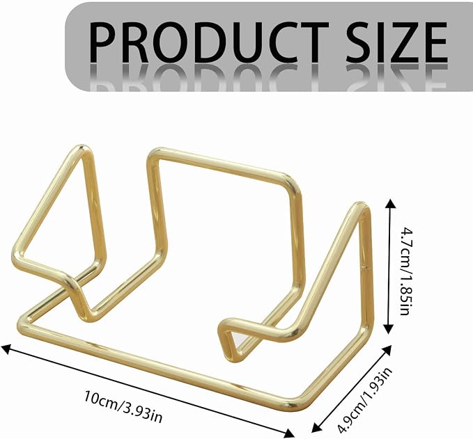 2 Pack Business Card Holder Desk，Metal Business Card Holder Display, Business - Image 3