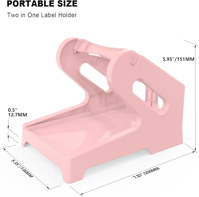 Thermal Label Holder for Rolls and Fan-Fold Labels, Sticker Roll Holder Work - Image 2