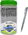 FLEXOFFICE Ballpoint Pens, 0.5mm Fine Point, Quick Smooth Writing, Ball point by FlexOffice