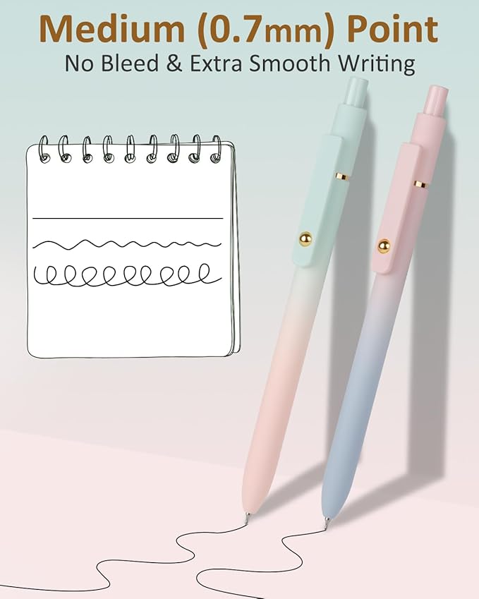 FIOVER Gel Pens, Cute Office Supplies Gifts - Image 3