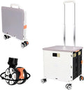 FELICON SELORSS Foldable Utility Cart Folding Portable Rolling Crate-White | by FELICON