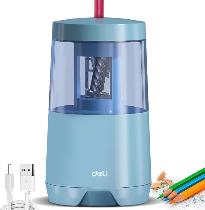 Deli Electric Pencil Sharpener, Automatic Pencil Sharpeners by delioffice