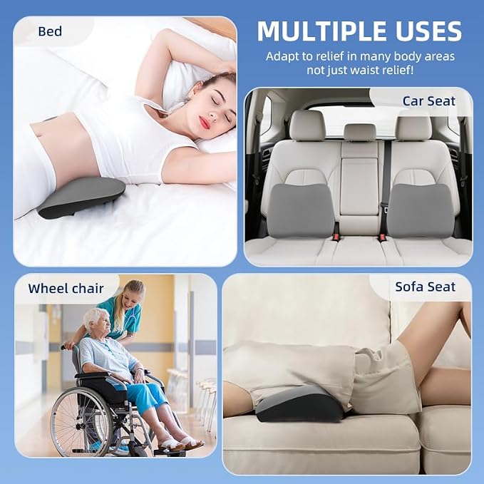 Lumbar Support Pillow for Office Chair, Memory Foam Lumbar Pillow for Lower - Image 6