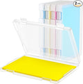 2 Pack A4 File Box Paper Organizers Holder, Transparent Document Paper Project by Bluedale