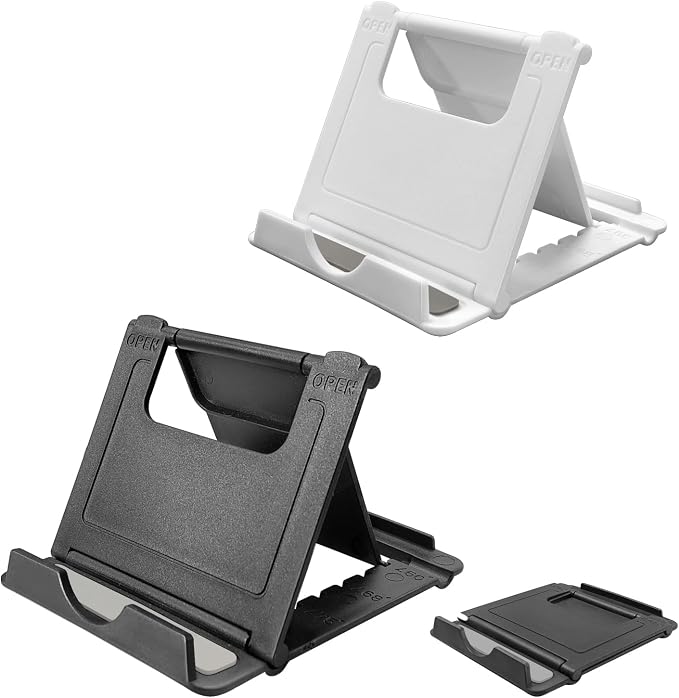 POQOD 2 Pack Cell Phone Stand, Foldable Phone Holder by POQOD