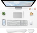 Bloss Leather Desk Pad and Keyboard Wrist Rest, Large Mouse Pad + Keyboard by Bloss
