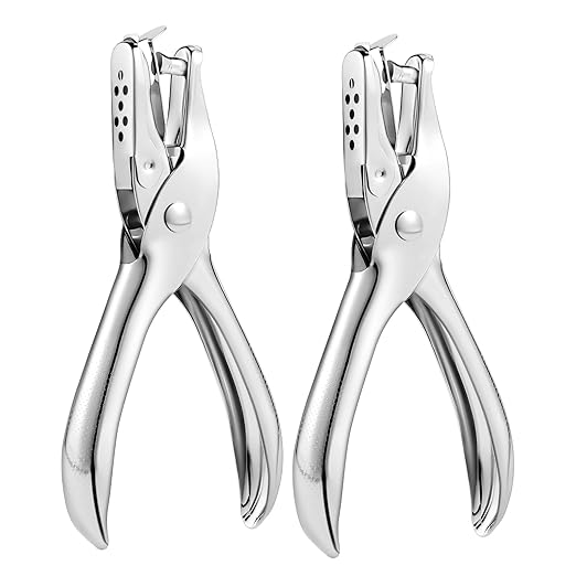2 PCS Hole Punch, 1/4 Inch Single Hole Puncher by Yuioase