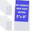 Outus 60 Pcs Self Adhesive Shop Ticket Holders Clear Plastic Sleeves Adhesive by Outus