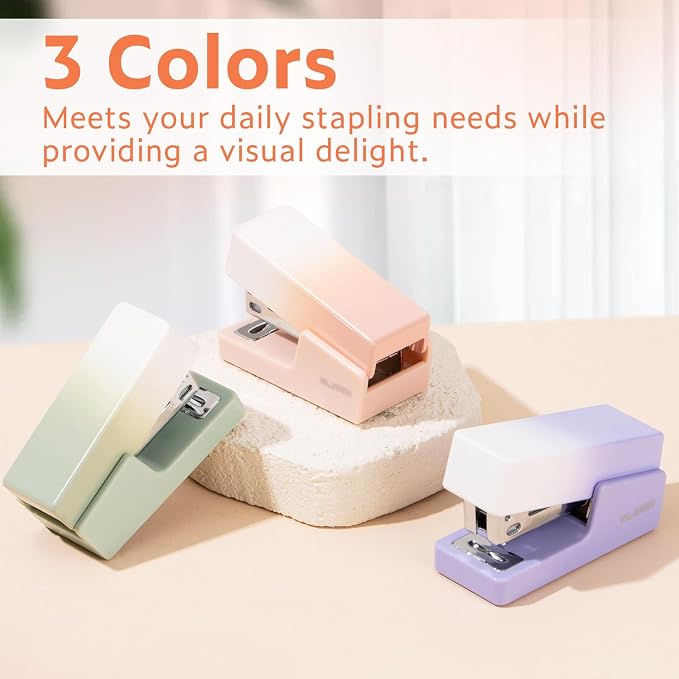NUSIGN Mini Stapler with 830 Staples, Small Cute Desk Staplers, 25 Sheet - Image 6
