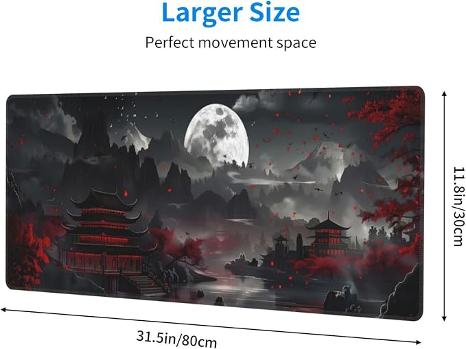 Extended Gaming Mouse Pad, Large Desk Mat XL Anime Mouse Pad Waterproof - Image 2