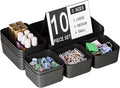 Drawer Organizers Bins 10 PCS for Bathroom Makeup Desk Office | by Homhut