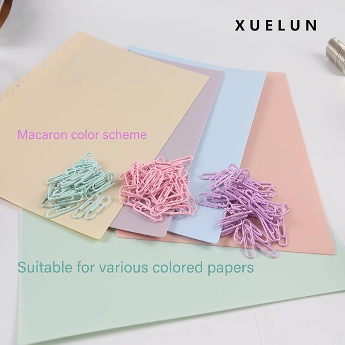 Macaron Colored Paper Clips, 1.1" Medium Paper Clip（28mm - Image 4