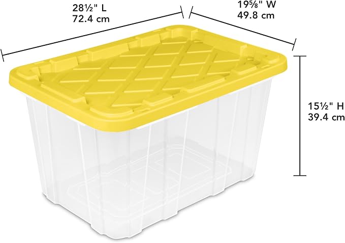 Sterilite 8-Pack 27 Gallon Industrial Tote, and Office - Image 2