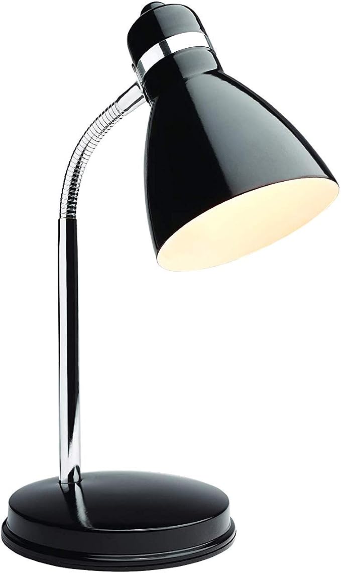 Newhouse Lighting NHDK-OX-BK Oxford Black Metal Flexible Classic Desk or Table by NewhouseLighting