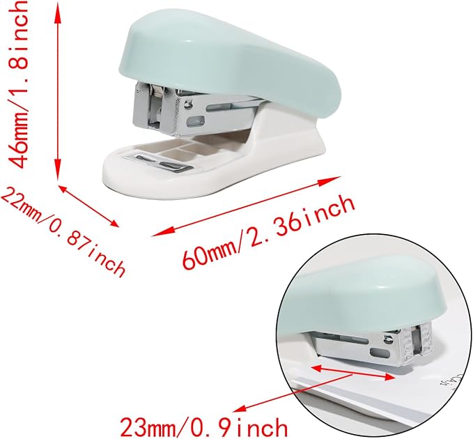 Lilaly 1 Pack Staplers for Desk Staplers, Miniature Stapler - Image 2