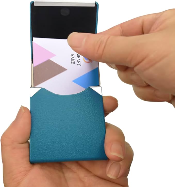 Business Card Holder with Ultra Slim Design, Business Card Case with Premium PU - Image 4