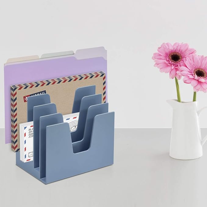 Acrimet 5 Section Incline File Sorter Organizer, Desktop Mail Holder, - Image 3