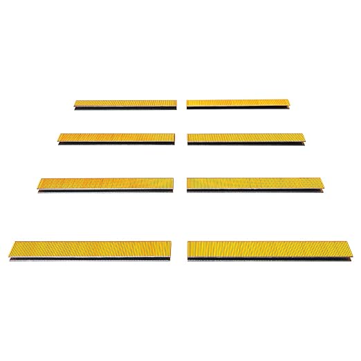 18 Gauge 1/4" Narrow Crown Staples 5/8" Leg Galvanized 800 Pack by SimCos