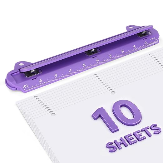 3 Hole Punch Portable Binder Punch by Eagle